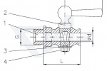 Кран дренажный (спускной кран), Ms 58 с пластиковой рукояткой тип 40.30.05 / 40.30.06