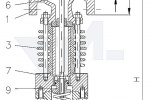 Клапан редукционный проходной фланцевый, DIN-длина, GS-C25/нерж. сталь для пара, с охлаждающим цилиндром PN40 тип 45.12.01
