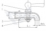 Кран дренажный (спускной кран), Ms 58 с пластиковой рукояткой тип 40.30.05 / 40.30.06