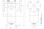 Фильтр топливный одинарный PN 16 Рис.12-001