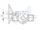 Затвор дисковый безфланцевый высокоеффективный “Wafer” для установки между фланцами, GS-C25/нерж. сталь тип 50.64.03