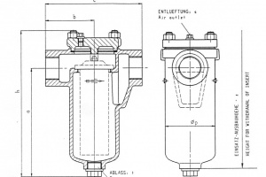 Фильтр топливный одинарный PN16 Рис.12-002