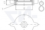 Винтовая крышка DIN 86121 Тип A, Rg 5 Для наполнительных и мерительных трубопроводов тип 55.03.01